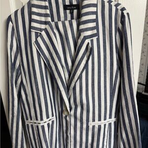 Women's Striped suit- Blue and White